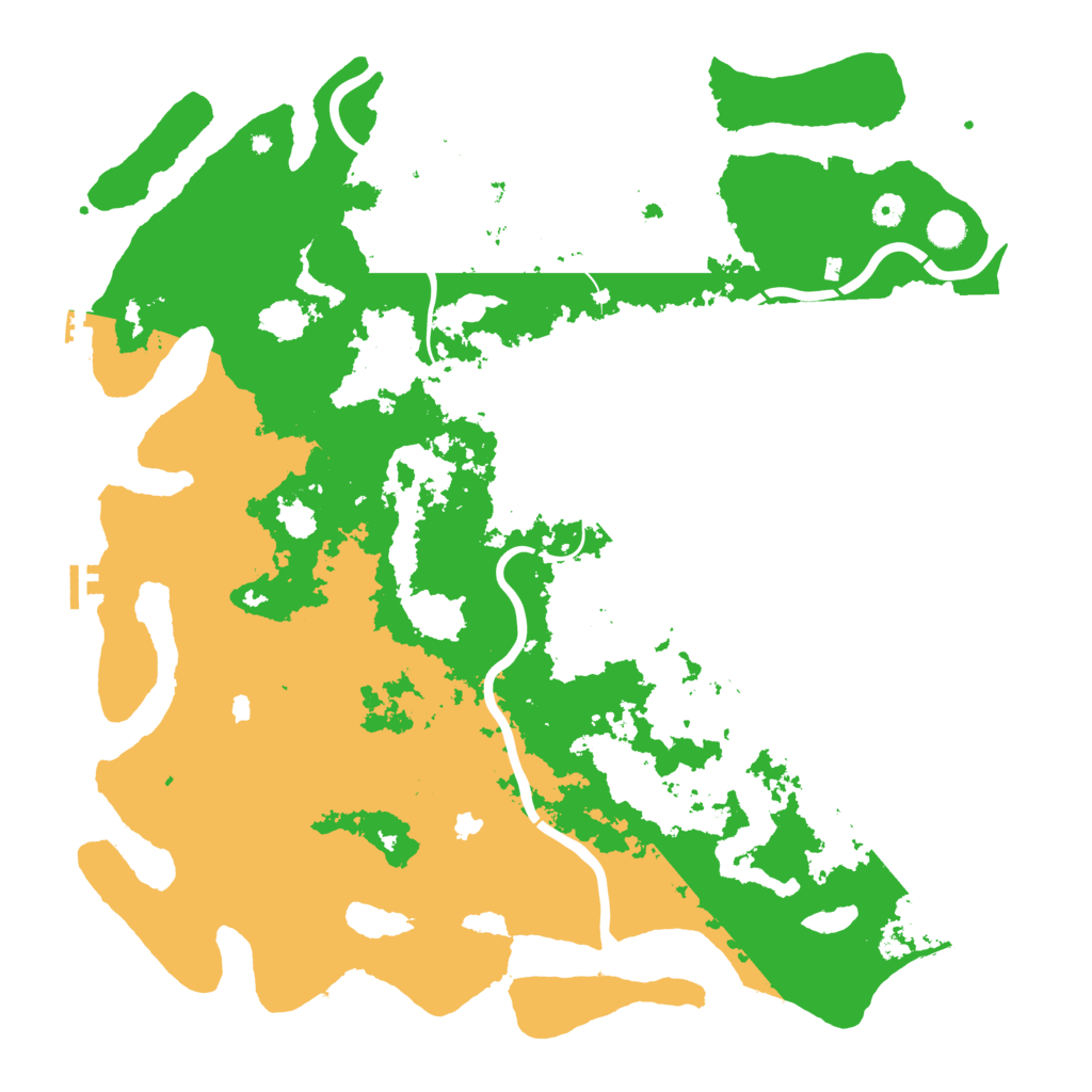 Biome Rust Map: Procedural Map, Size: 5000, Seed: 1815777810