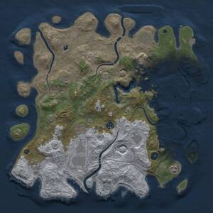 Thumbnail Rust Map: Procedural Map, Size: 4250, Seed: 556972725, 15 Monuments