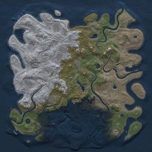Thumbnail Rust Map: Procedural Map, Size: 4750, Seed: 1720389532, 17 Monuments