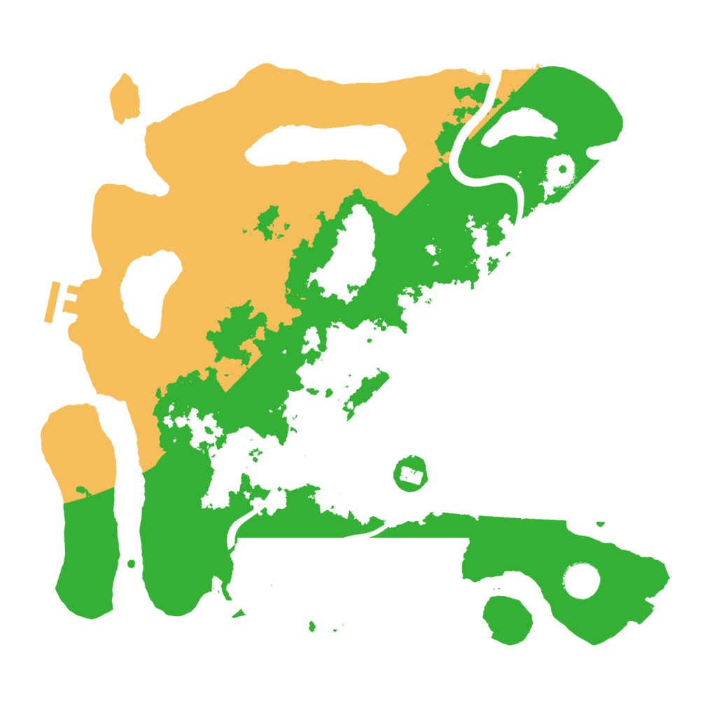 Biome Rust Map: Procedural Map, Size: 3500, Seed: 331124004