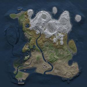 Thumbnail Rust Map: Procedural Map, Size: 2998, Seed: 2080937270, 12 Monuments