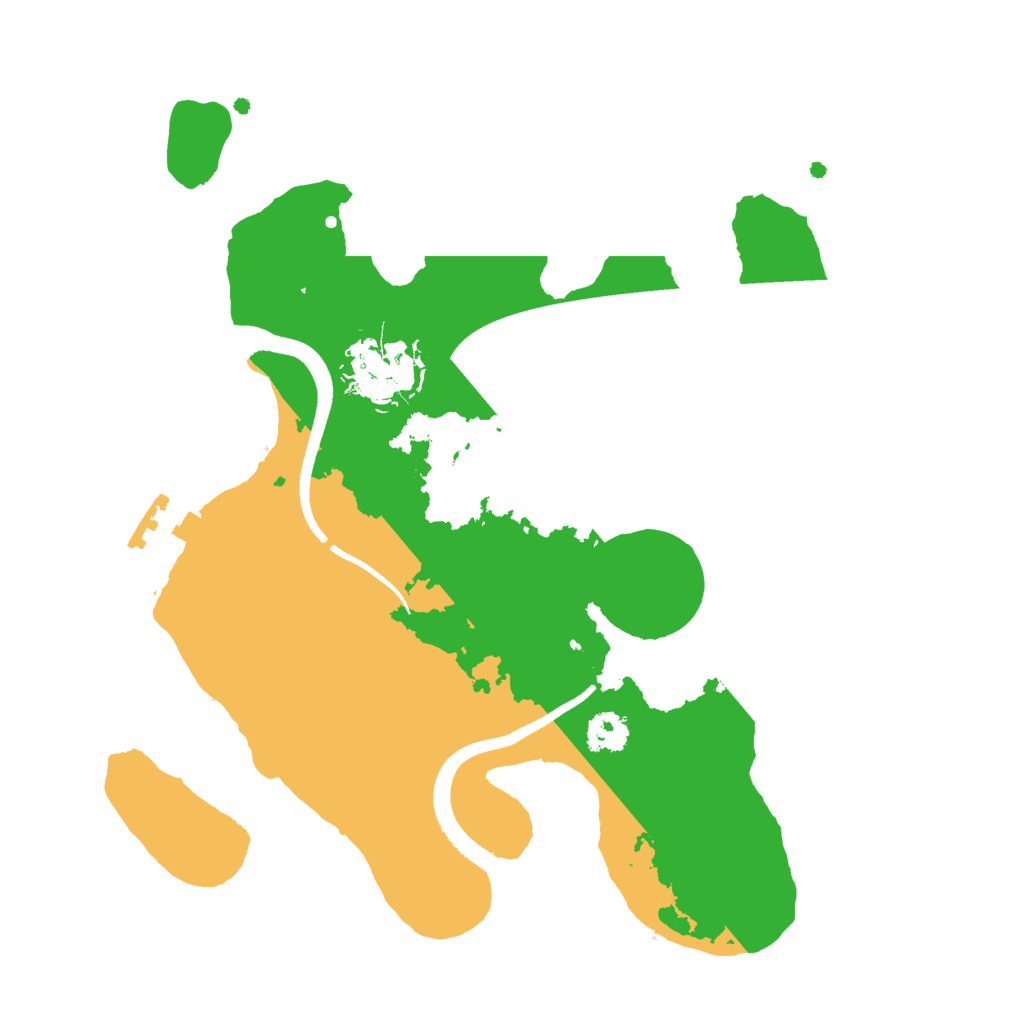 Biome Rust Map: Procedural Map, Size: 2500, Seed: 1875814947