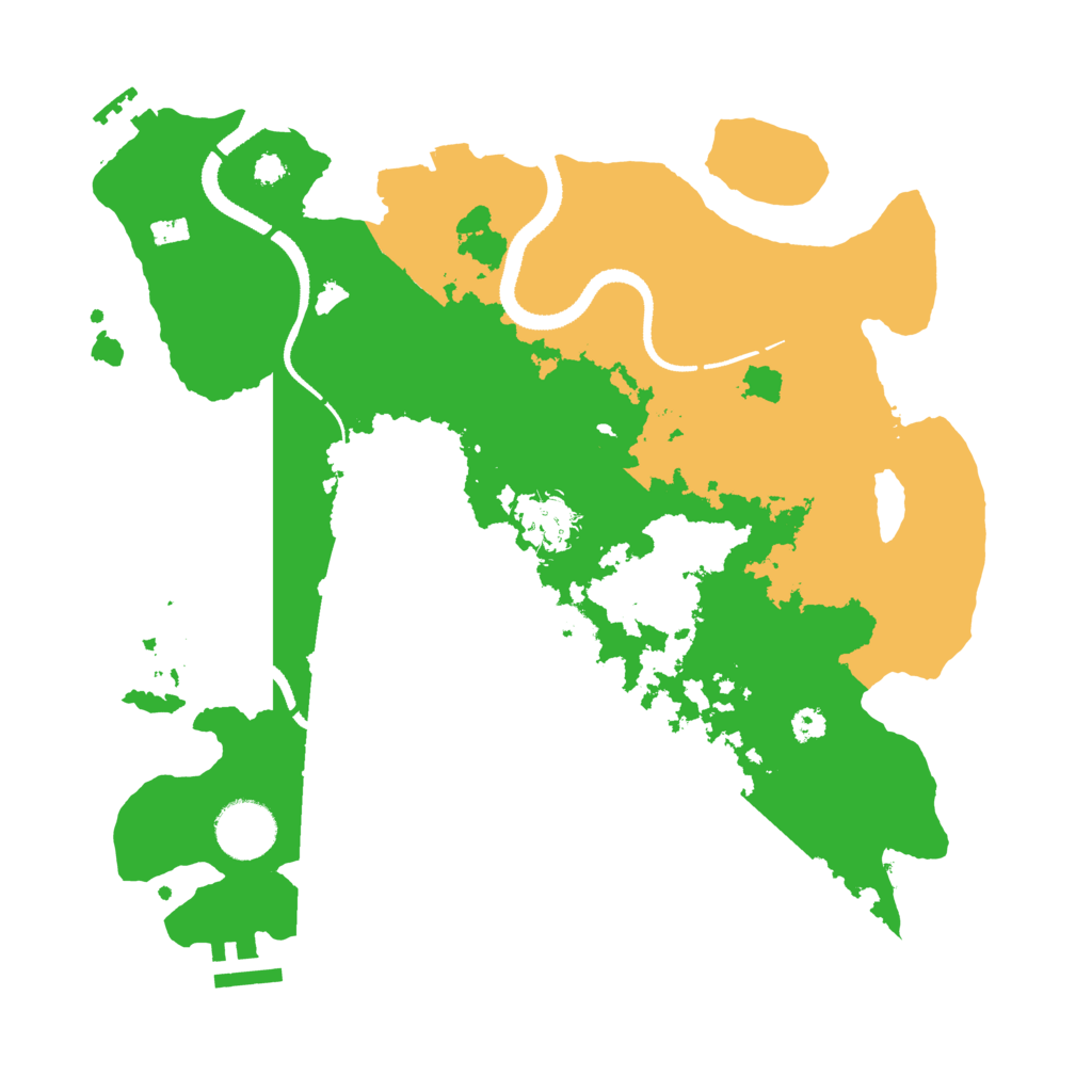 Biome Rust Map: Procedural Map, Size: 3250, Seed: 622395695