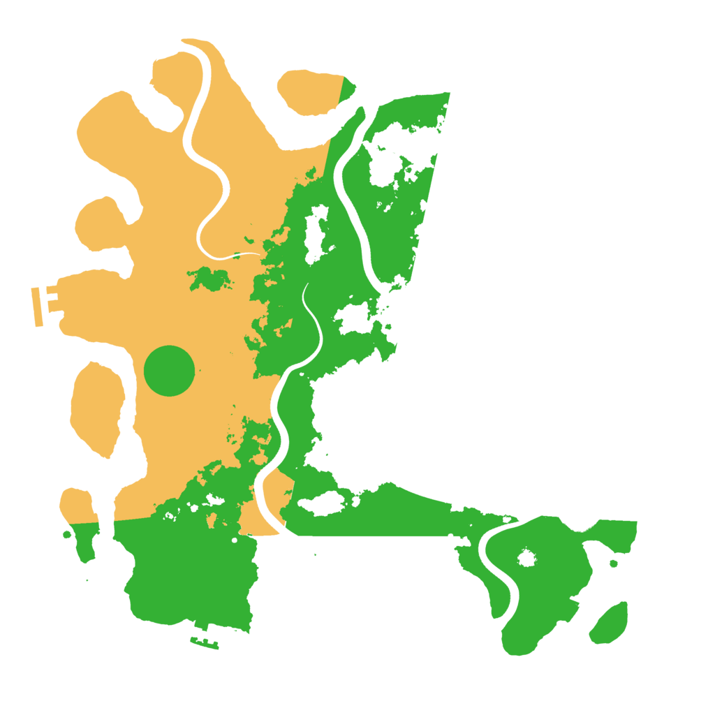Biome Rust Map: Procedural Map, Size: 3700, Seed: 953464424