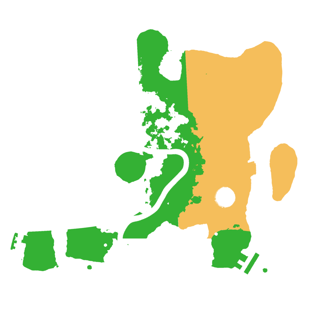 Biome Rust Map: Procedural Map, Size: 2800, Seed: 1081414513