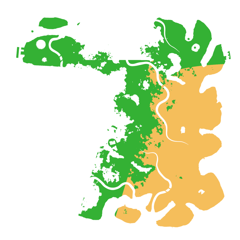 Biome Rust Map: Procedural Map, Size: 4500, Seed: 1429610716