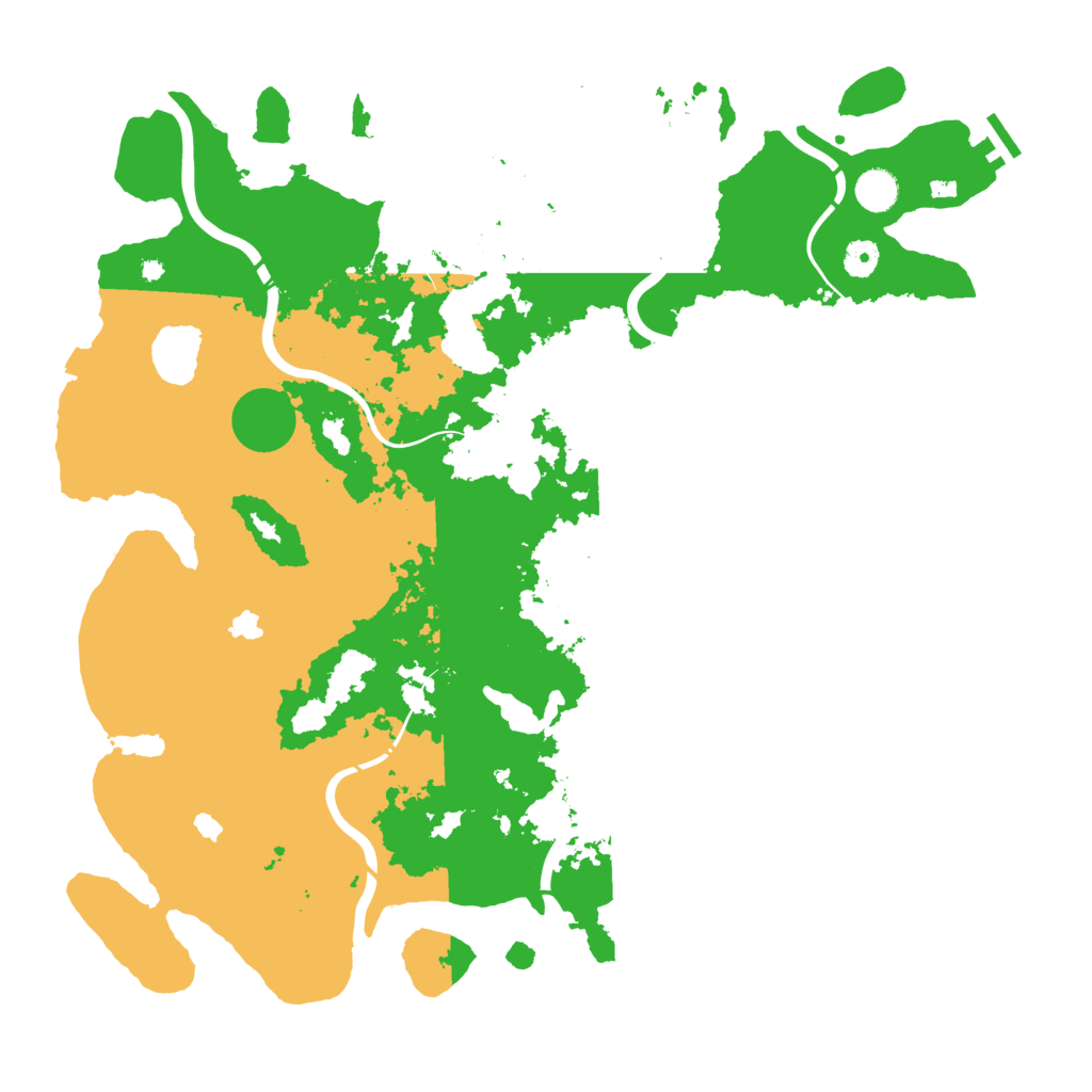 Biome Rust Map: Procedural Map, Size: 4500, Seed: 13625
