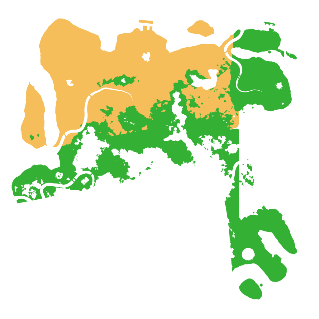 Biome Rust Map: Procedural Map, Size: 4500, Seed: 19989793