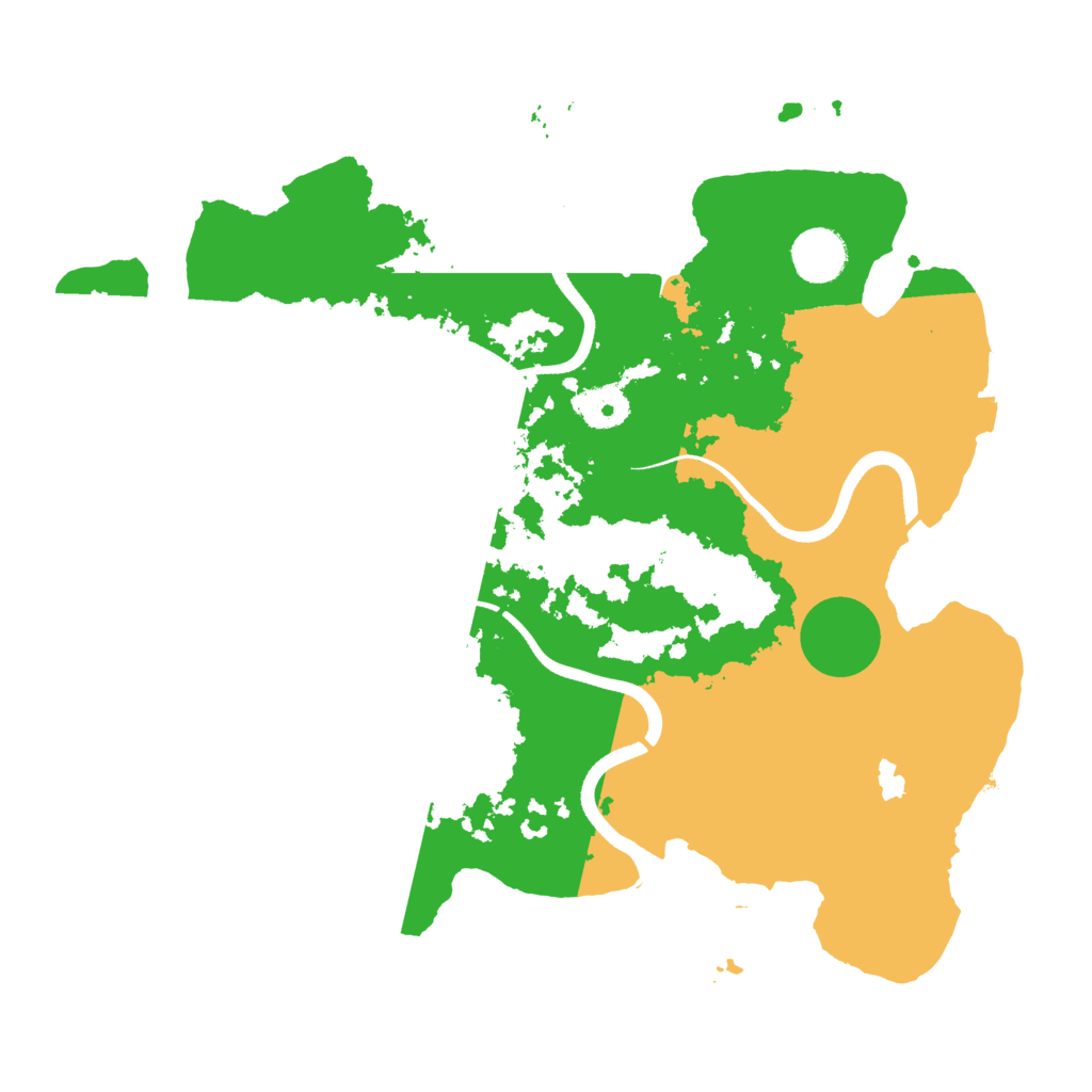 Biome Rust Map: Procedural Map, Size: 3600, Seed: 1000