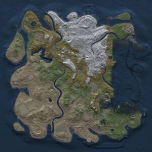 Thumbnail Rust Map: Procedural Map, Size: 4250, Seed: 2040625133, 17 Monuments