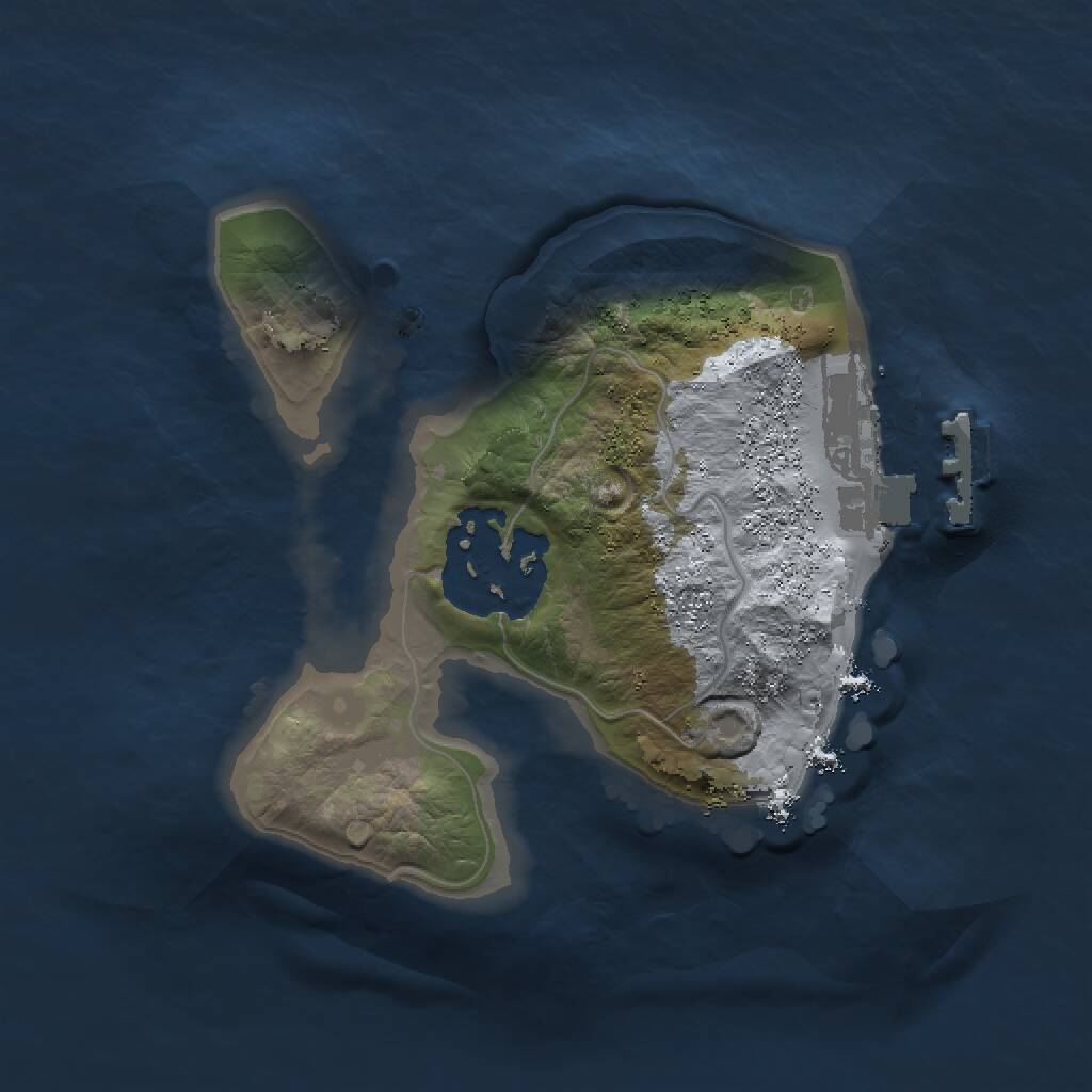 Rust Map: Procedural Map, Size: 1507, Seed: 341583206, 3 Monuments