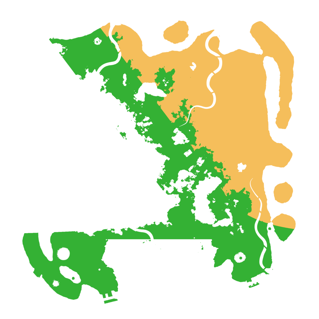 Biome Rust Map: Procedural Map, Size: 4500, Seed: 429175758
