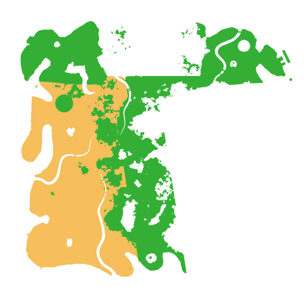Biome Rust Map: Procedural Map, Size: 4500, Seed: 2025070301