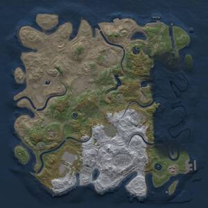 Thumbnail Rust Map: Procedural Map, Size: 4250, Seed: 1538776712, 17 Monuments