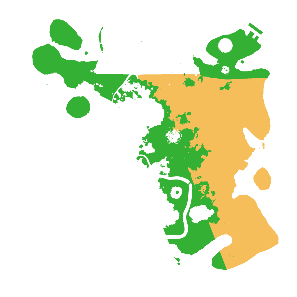 Biome Rust Map: Procedural Map, Size: 3700, Seed: 651617733