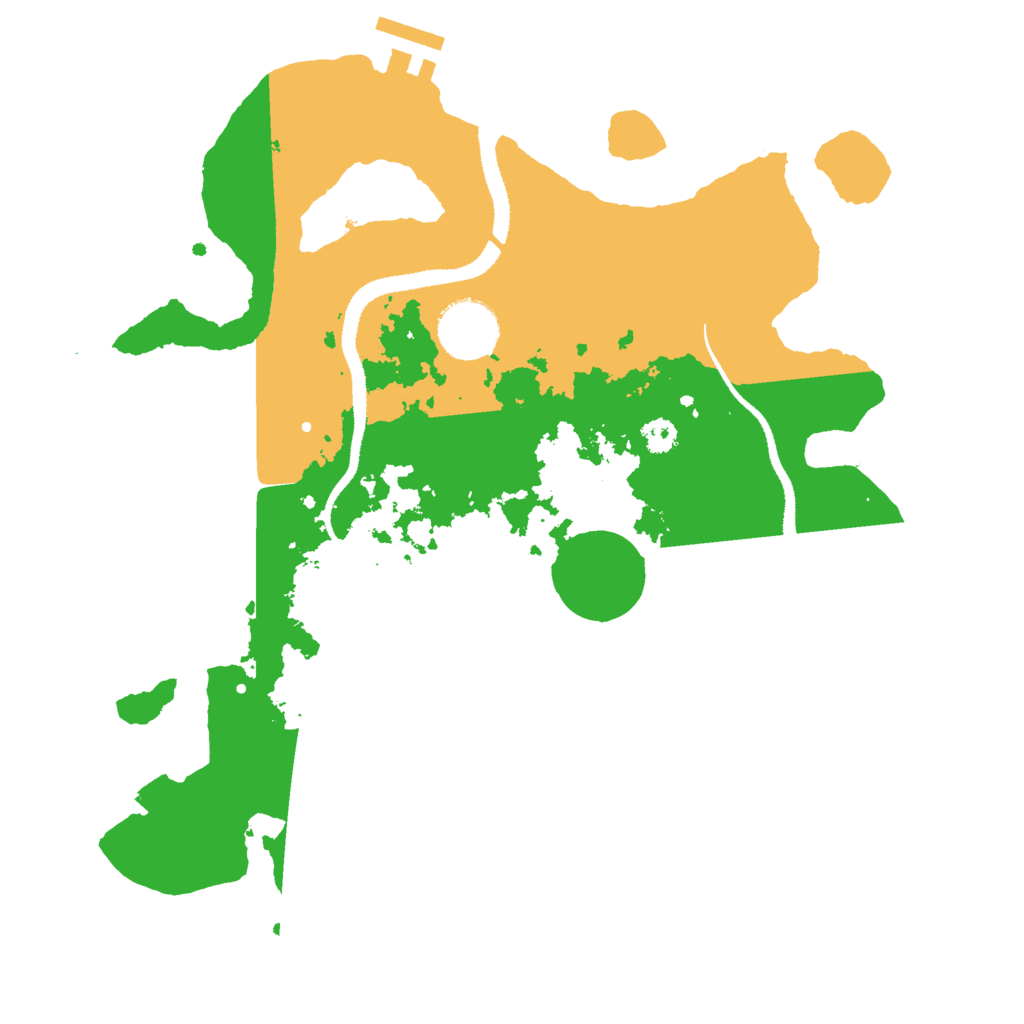 Biome Rust Map: Procedural Map, Size: 3000, Seed: 46691