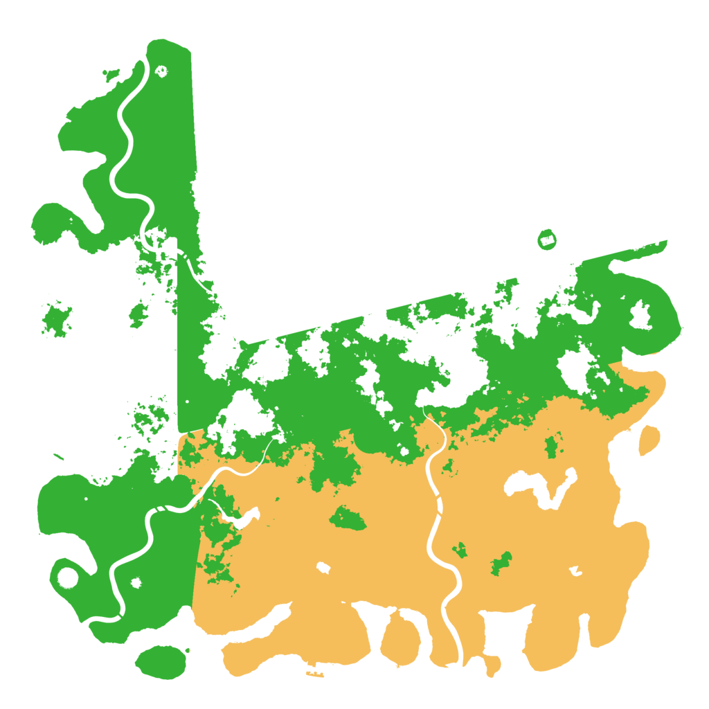 Biome Rust Map: Procedural Map, Size: 6000, Seed: 274157873