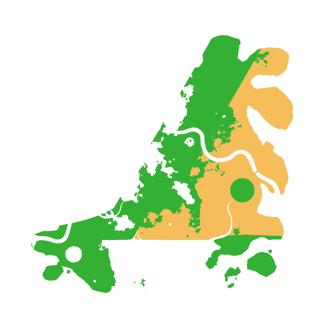 Biome Rust Map: Procedural Map, Size: 3500, Seed: 936637682