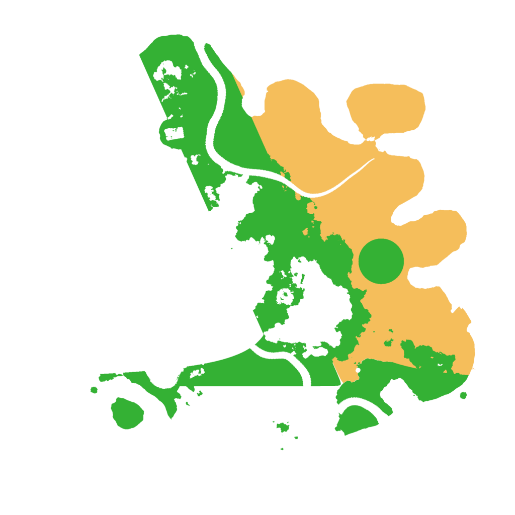 Biome Rust Map: Procedural Map, Size: 3000, Seed: 15633