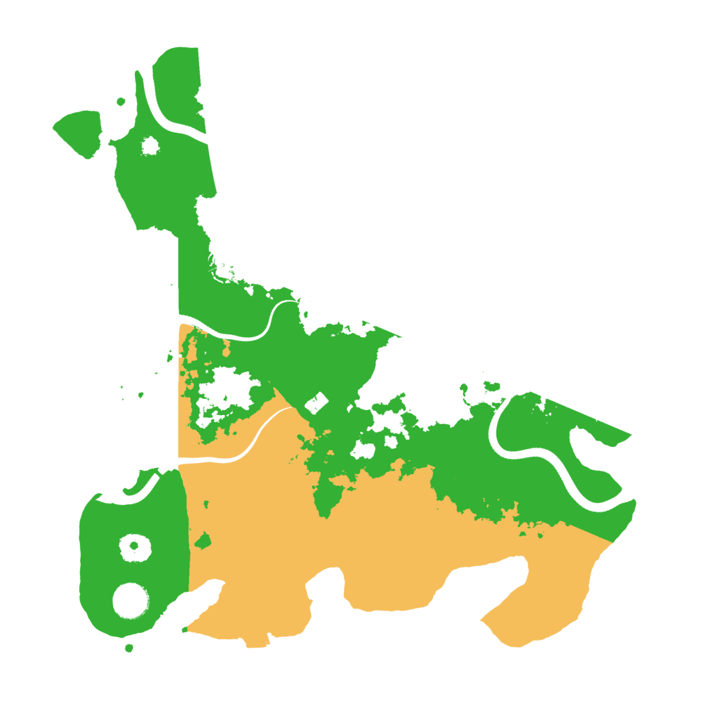 Biome Rust Map: Procedural Map, Size: 3500, Seed: 4964091