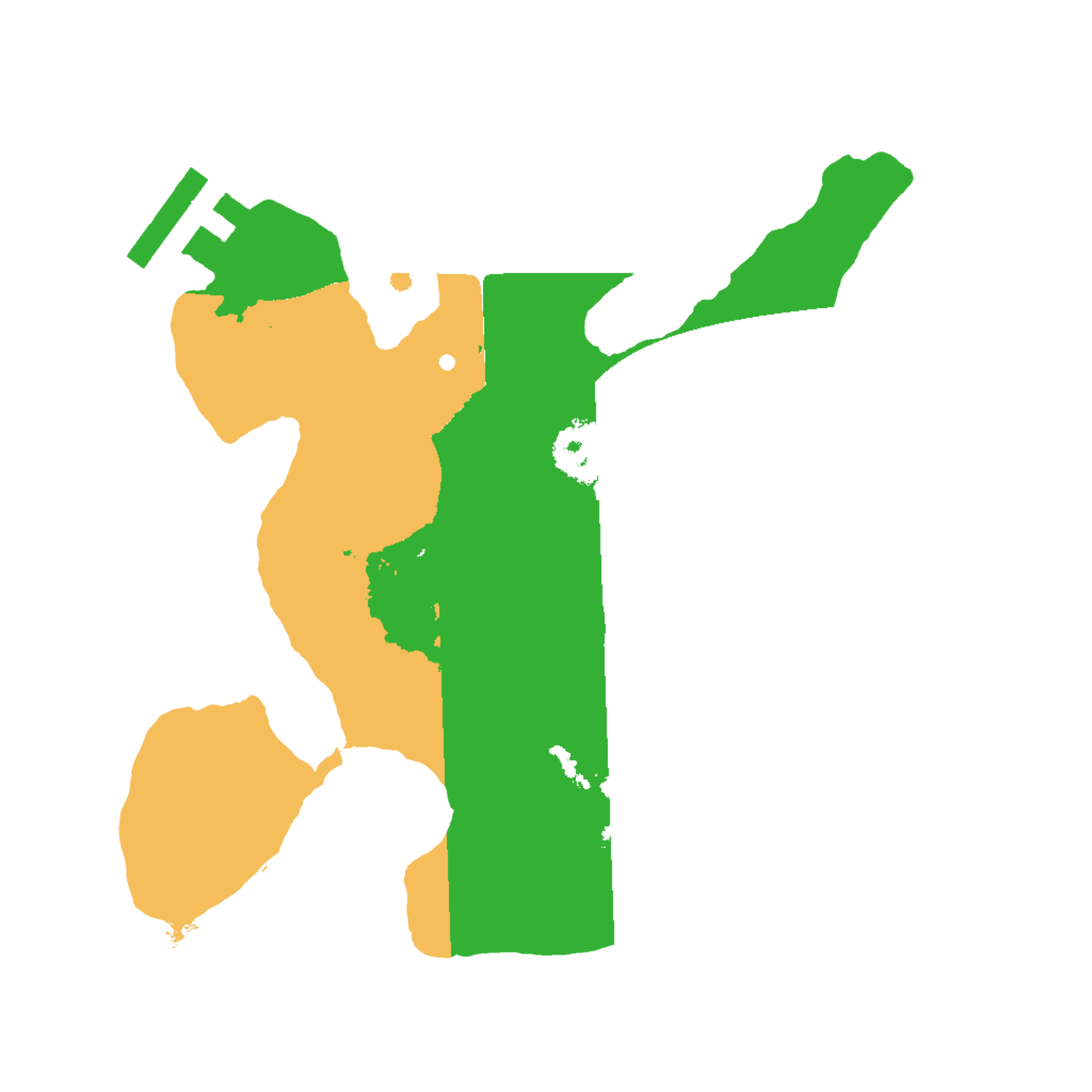 Biome Rust Map: Procedural Map, Size: 2000, Seed: 1255648001