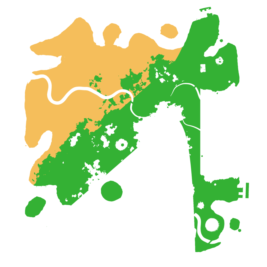 Biome Rust Map: Procedural Map, Size: 3500, Seed: 1121295817