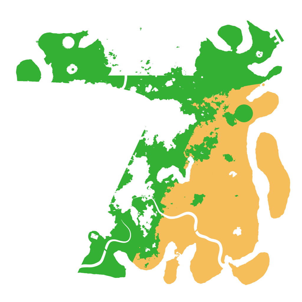 Biome Rust Map: Procedural Map, Size: 4500, Seed: 2002836238