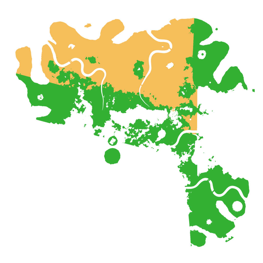 Biome Rust Map: Procedural Map, Size: 4500, Seed: 646509112