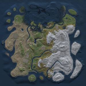 Thumbnail Rust Map: Procedural Map, Size: 4250, Seed: 807560527, 14 Monuments