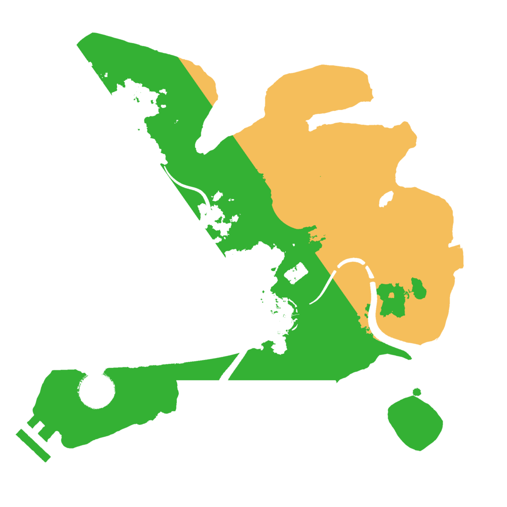 Biome Rust Map: Procedural Map, Size: 2500, Seed: 1844623090