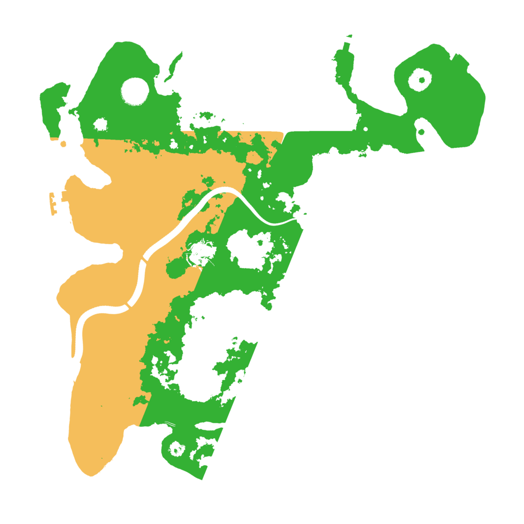 Biome Rust Map: Procedural Map, Size: 3500, Seed: 1166