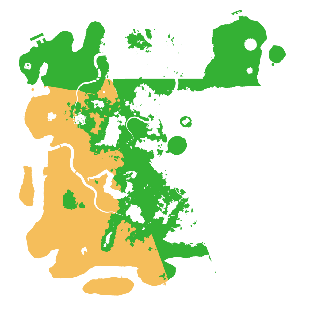 Biome Rust Map: Procedural Map, Size: 4500, Seed: 1961656196