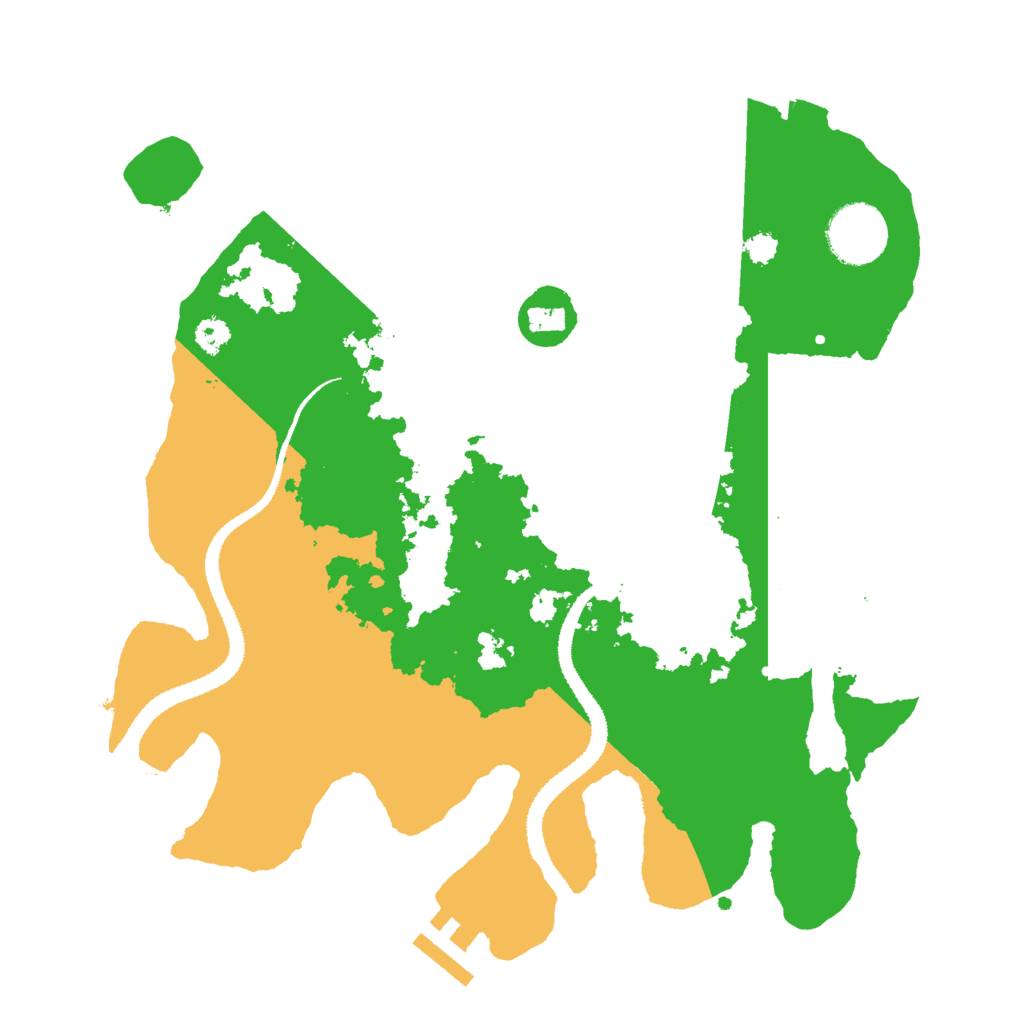 Biome Rust Map: Procedural Map, Size: 3000, Seed: 251645