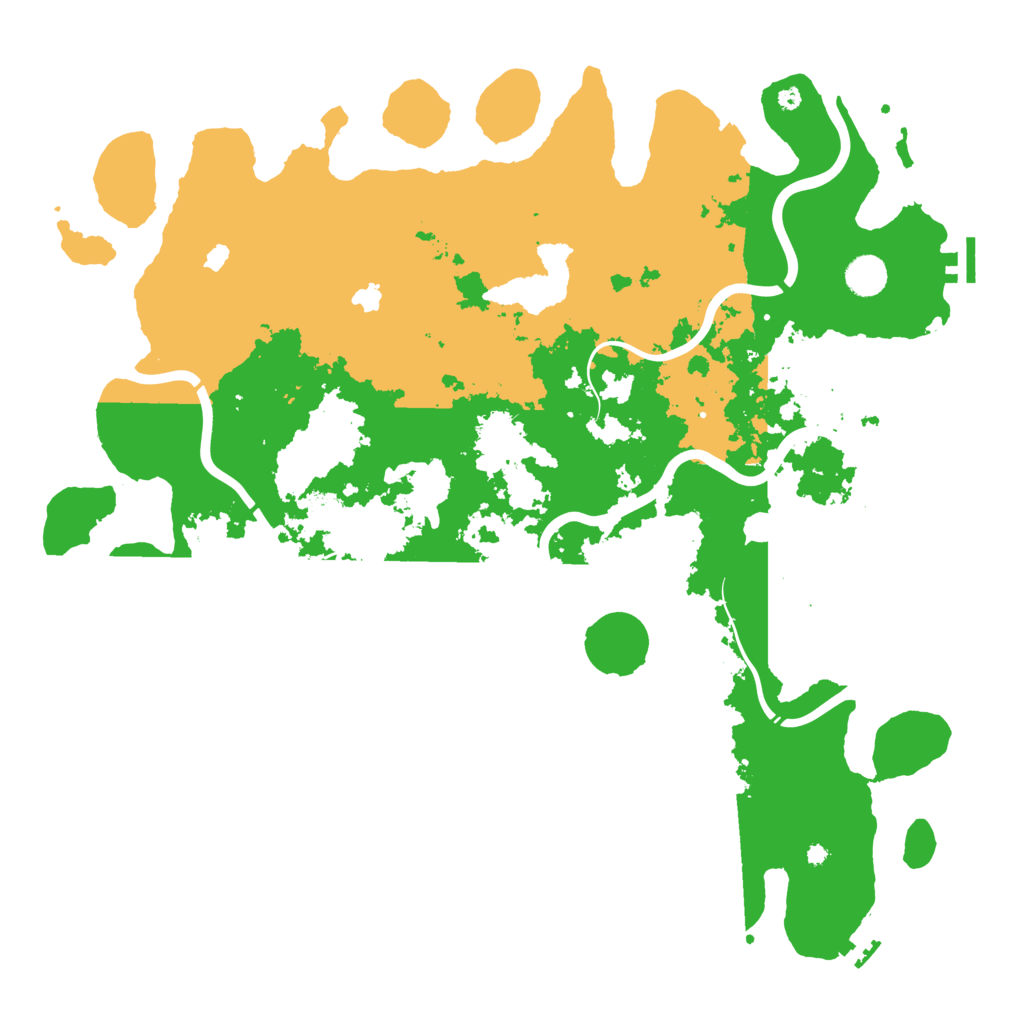 Biome Rust Map: Procedural Map, Size: 4500, Seed: 159125118