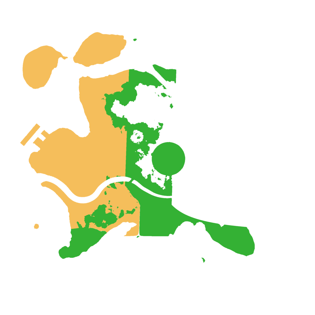 Biome Rust Map: Procedural Map, Size: 2500, Seed: 1167960475