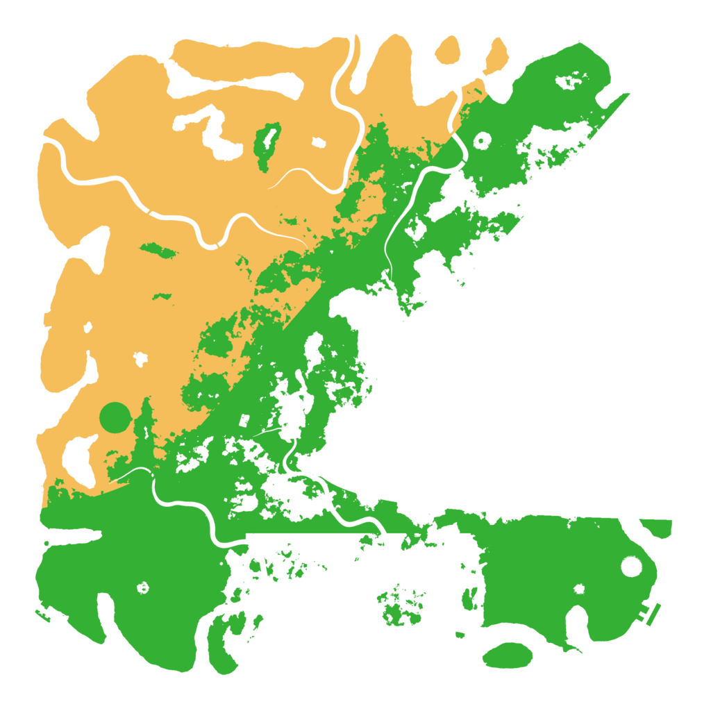 Biome Rust Map: Procedural Map, Size: 6000, Seed: 1004753808