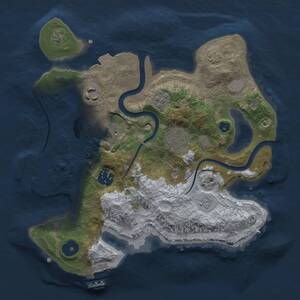 Thumbnail Rust Map: Procedural Map, Size: 2800, Seed: 1785657307, 11 Monuments