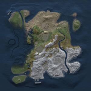 Thumbnail Rust Map: Procedural Map, Size: 3000, Seed: 1546800021, 10 Monuments