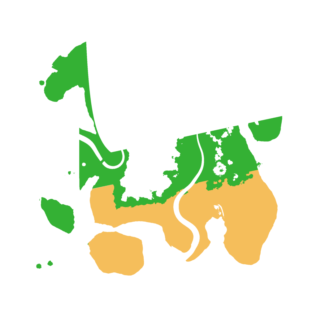 Biome Rust Map: Procedural Map, Size: 2500, Seed: 300420564