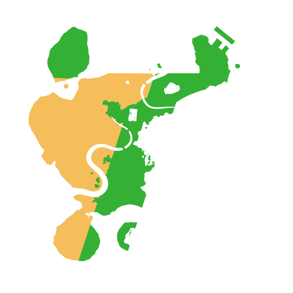Biome Rust Map: Procedural Map, Size: 2500, Seed: 1004221424