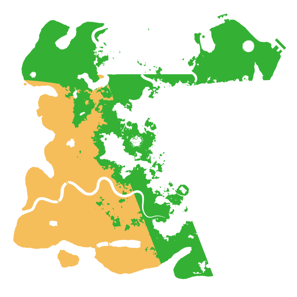 Biome Rust Map: Procedural Map, Size: 4500, Seed: 498398540
