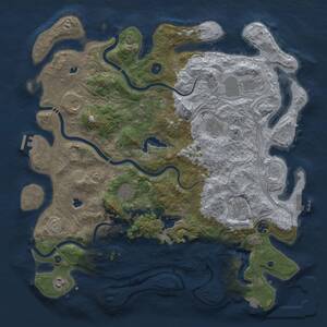 Thumbnail Rust Map: Procedural Map, Size: 4500, Seed: 1787681026, 15 Monuments