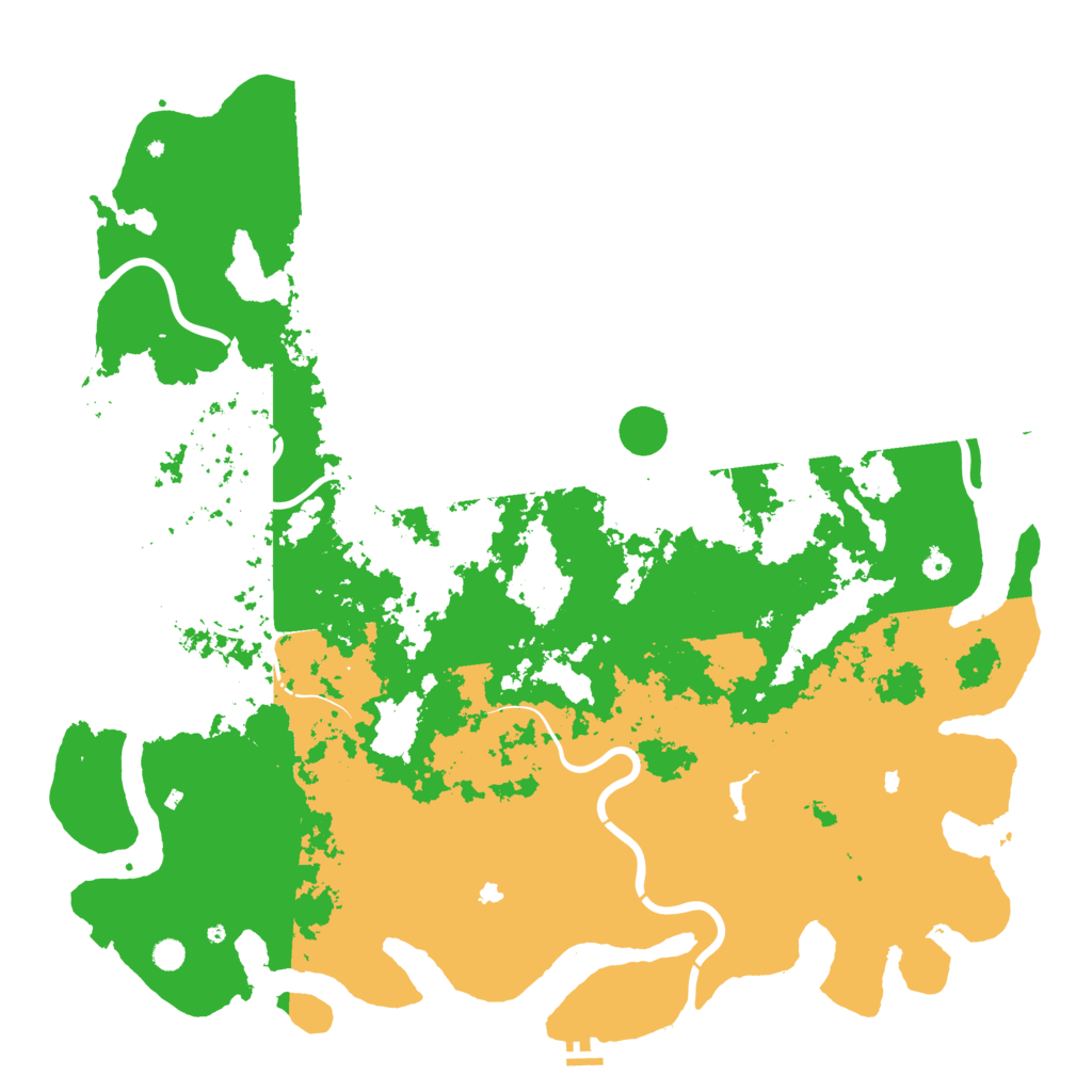 Biome Rust Map: Procedural Map, Size: 6000, Seed: 1638934191