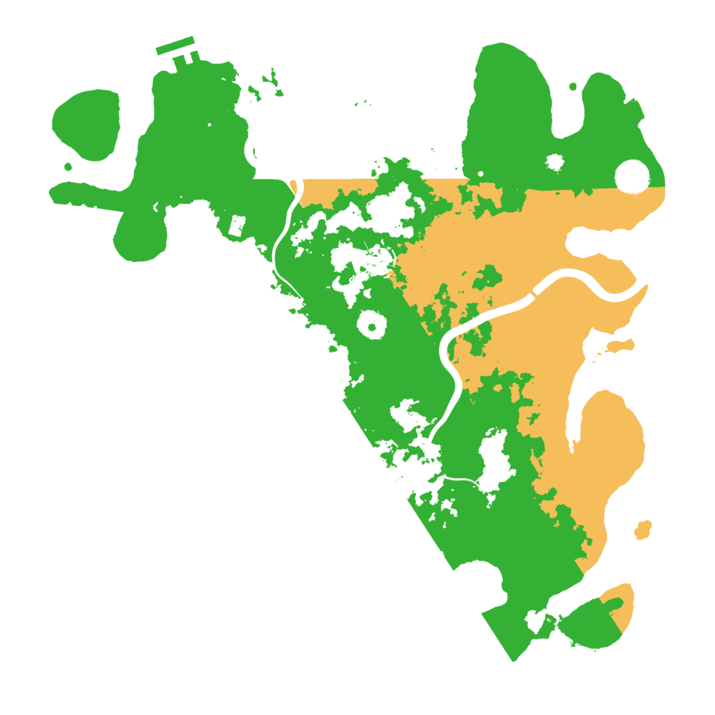 Biome Rust Map: Procedural Map, Size: 3700, Seed: 232816
