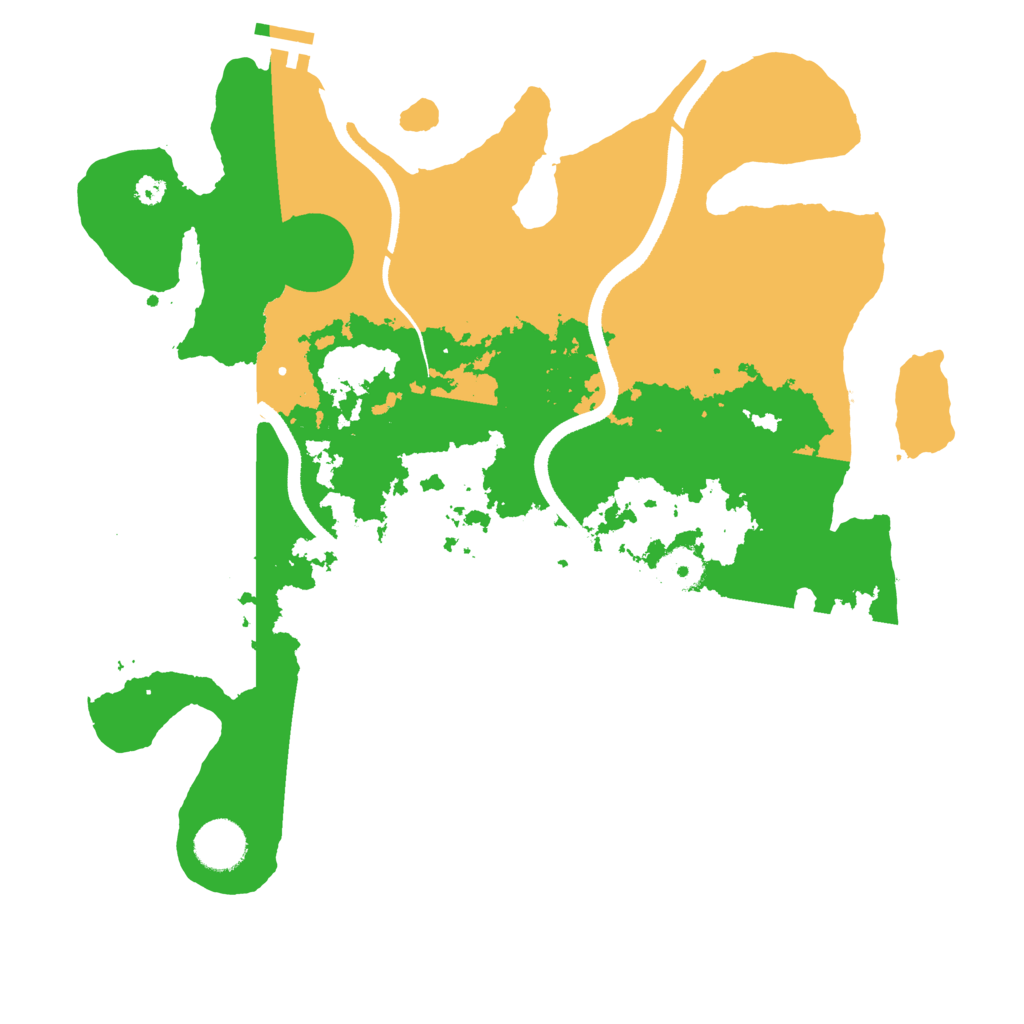 Biome Rust Map: Procedural Map, Size: 3500, Seed: 750837596