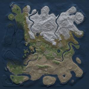Thumbnail Rust Map: Procedural Map, Size: 4250, Seed: 1208042418, 17 Monuments