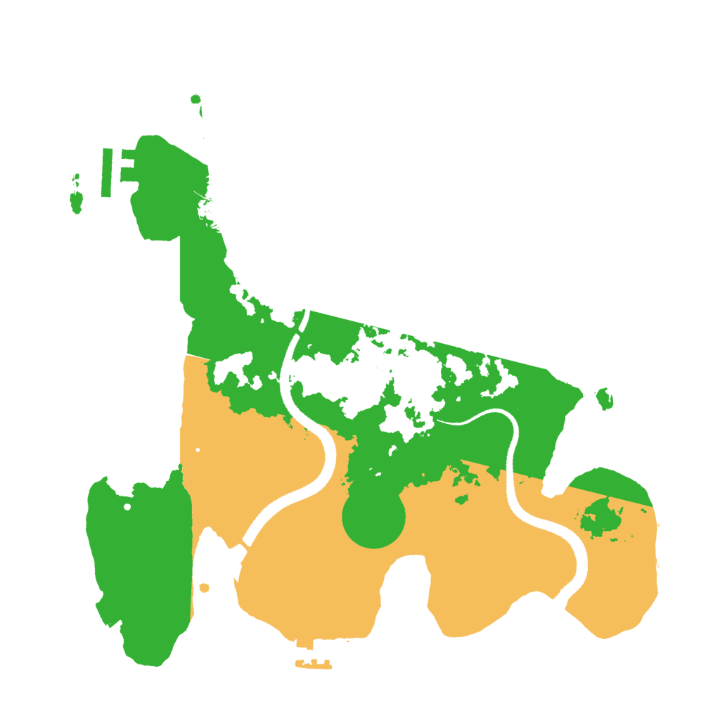 Biome Rust Map: Procedural Map, Size: 3000, Seed: 28135