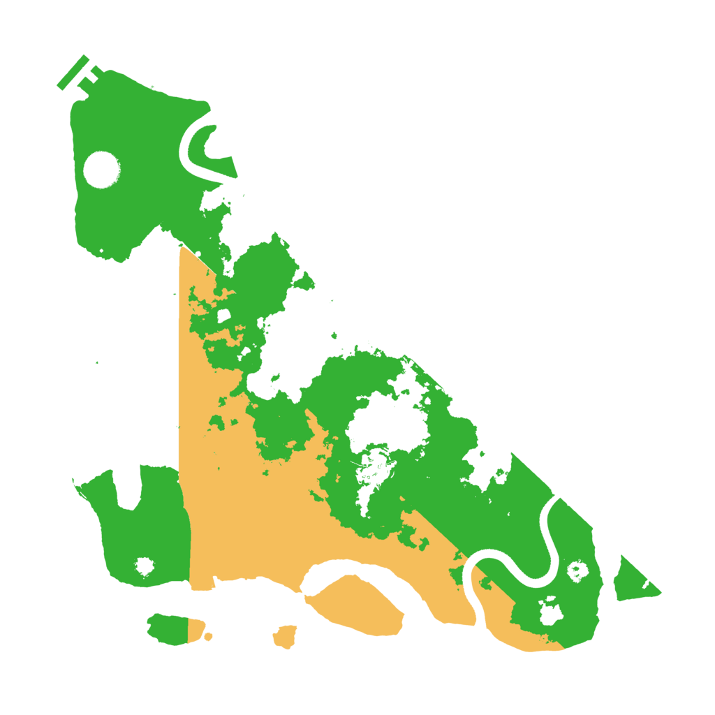 Biome Rust Map: Procedural Map, Size: 3500, Seed: 73425910