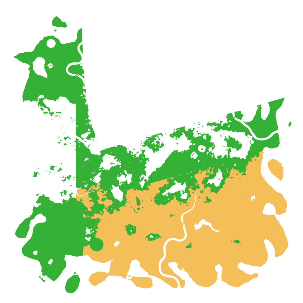 Biome Rust Map: Procedural Map, Size: 6000, Seed: 25665