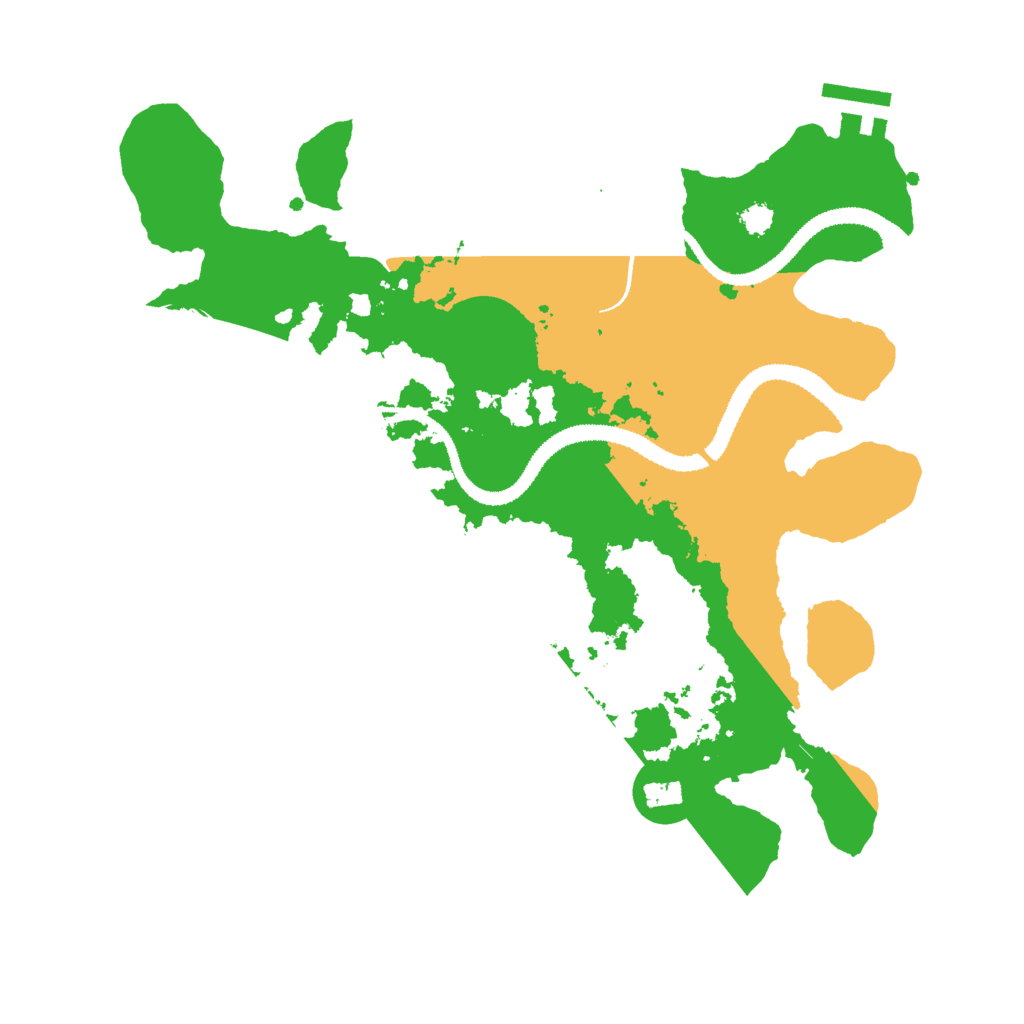 Biome Rust Map: Procedural Map, Size: 3000, Seed: 25145